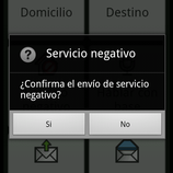 Servicio negativo